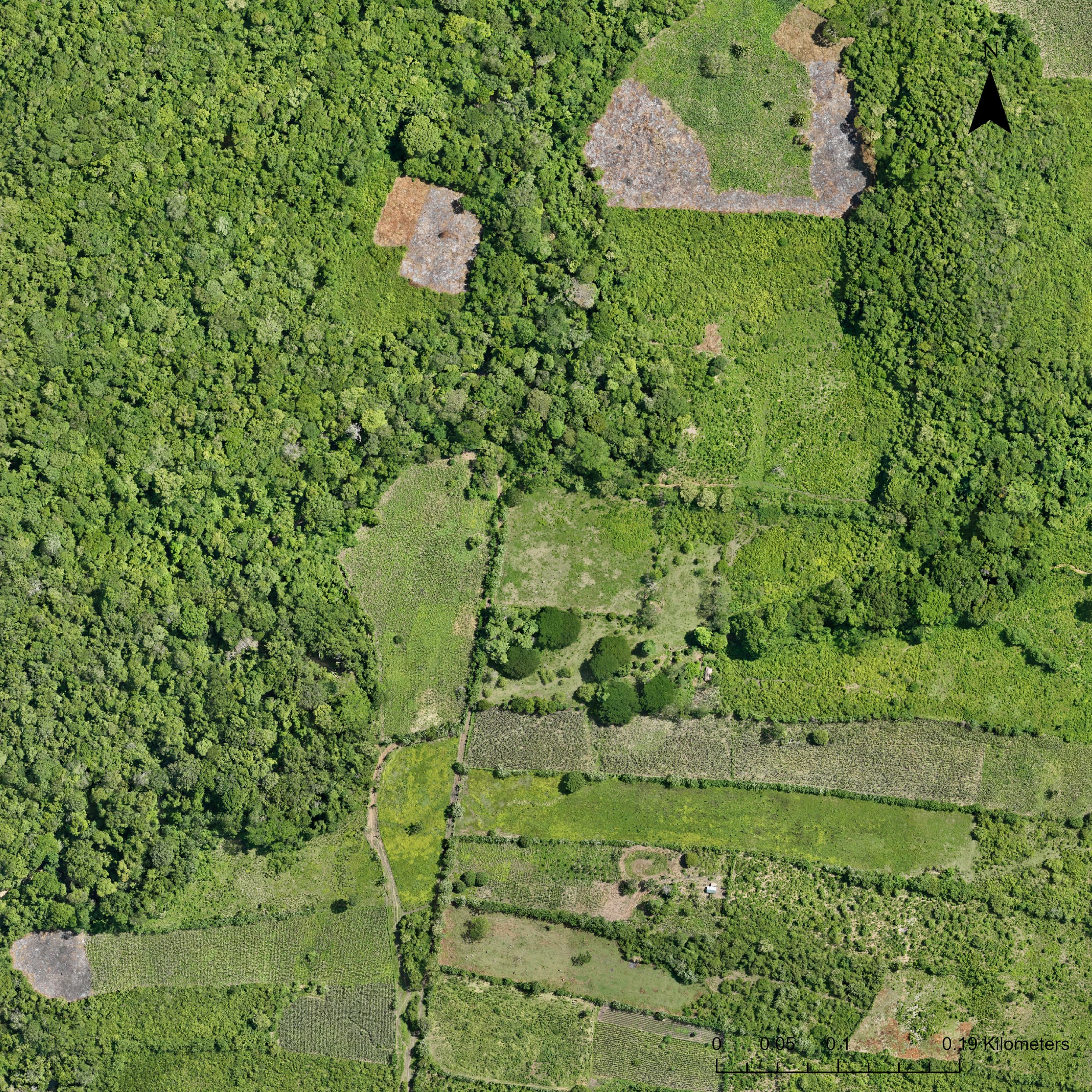 Mapa planimétrico tradicional del territorio, visto en planta