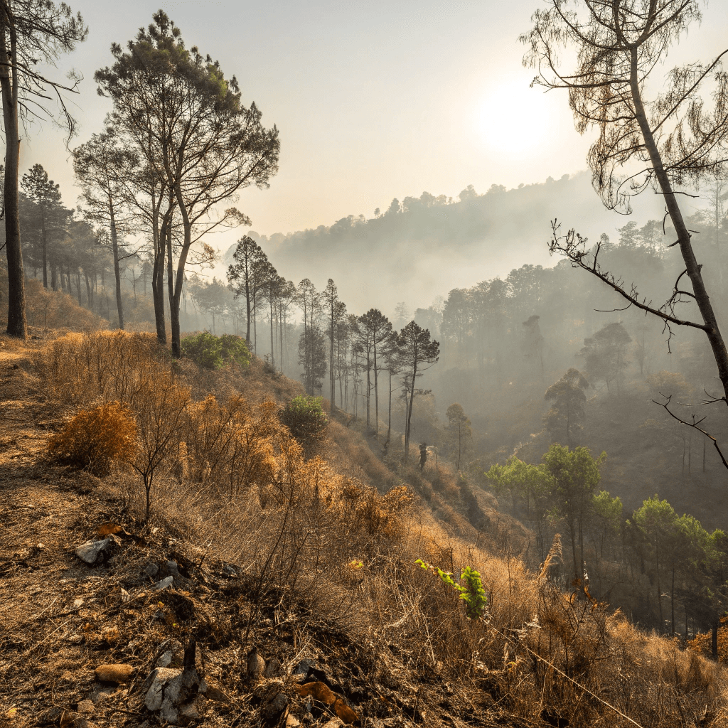 Ilustración para Riesgos de Incendios Forestales